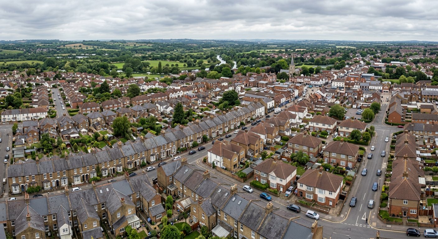 Rooftops in Hoddesdon Hertfordshire
